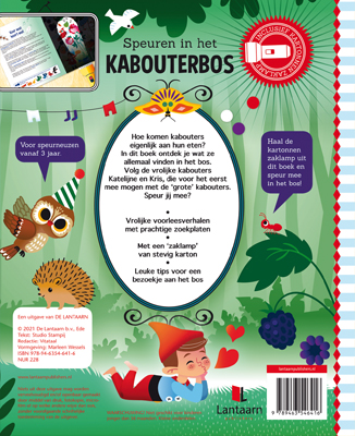 Achterkant van Speuren in het kabouterbos