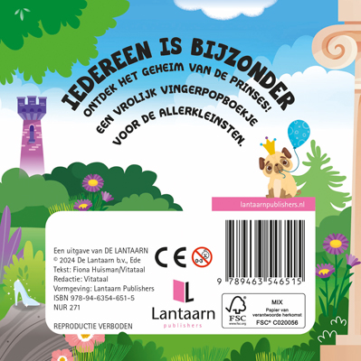 Achterkant van Iedereen is bijzonder Prinsessen