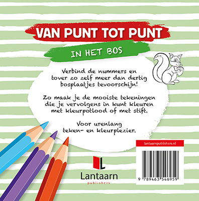 Achterkant van Van punt tot punt kids - in het bos