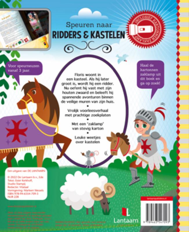 Achterkant van Speuren naar ridders & kastelen