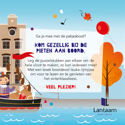 Achterkant van Puzzelboot Sinterklaas