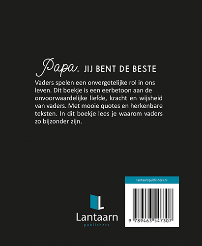 Achterkant van Papa, jij bent de beste