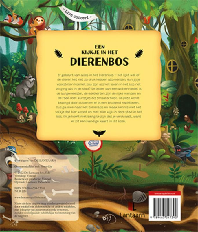 Achterkant van Een kijkje in het Dierenbos