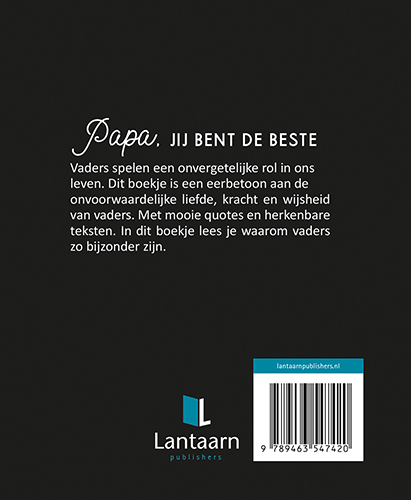 Achterkant van Papa, jij bent de beste