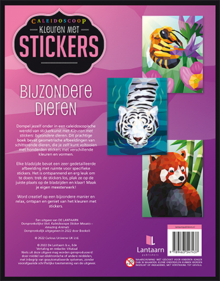 Achterkant van Kleuren met stickers - Bijzondere dieren