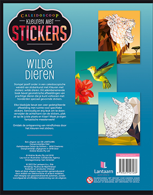 Achterkant van Kleuren met stickers - Wilde dieren