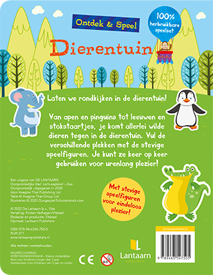 Achterkant van Ontdek & speel - Dierentuin