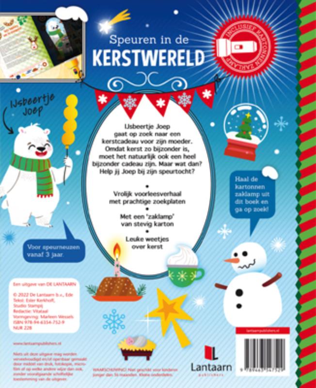 Achterkant van Speuren in de kerstwereld