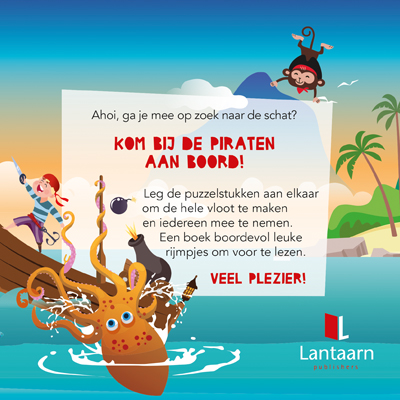 Achterkant van Puzzelboot Piraten
