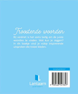 Achterkant van Troostende woorden speciaal voor jou