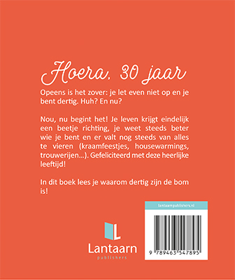 Achterkant van Hoera, 30 jaar