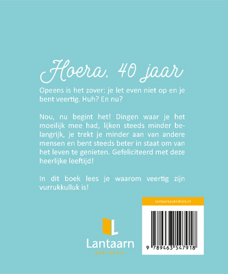 Achterkant van Hoera, 40 jaar