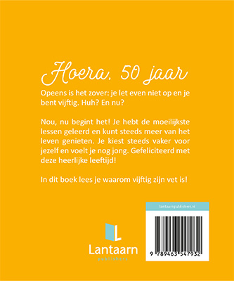 Achterkant van Hoera, 50 jaar