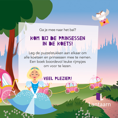 Achterkant van Puzzelkoets Prinsessen