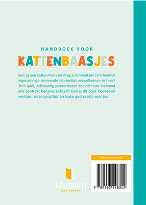 Achterkant van Handboek voor kattenbaasjes