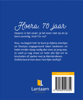 Achterkant van Hoera, 70 jaar