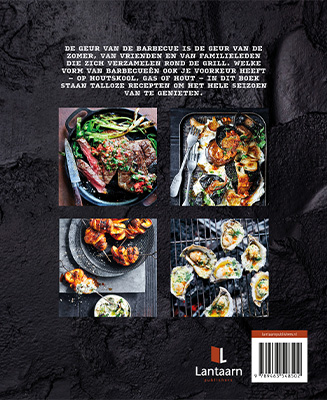 Achterkant van BBQ grill & smoke