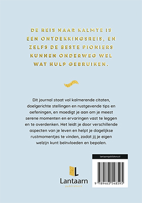 Achterkant van Mijn calm down journal