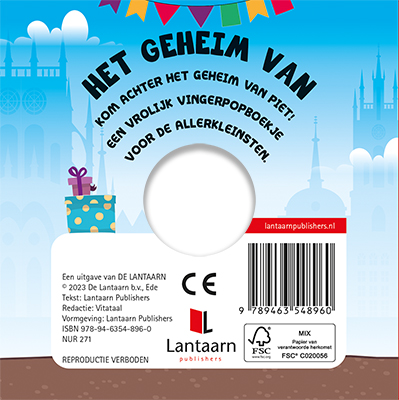 Achterkant van Het geheim van Piet