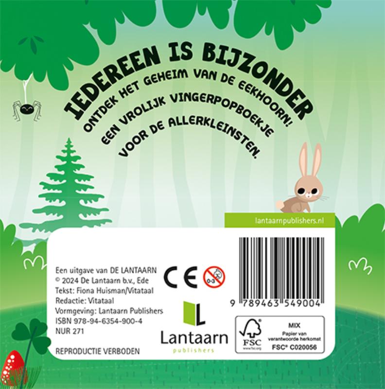 Achterkant van Iedereen is bijzonder - Bos