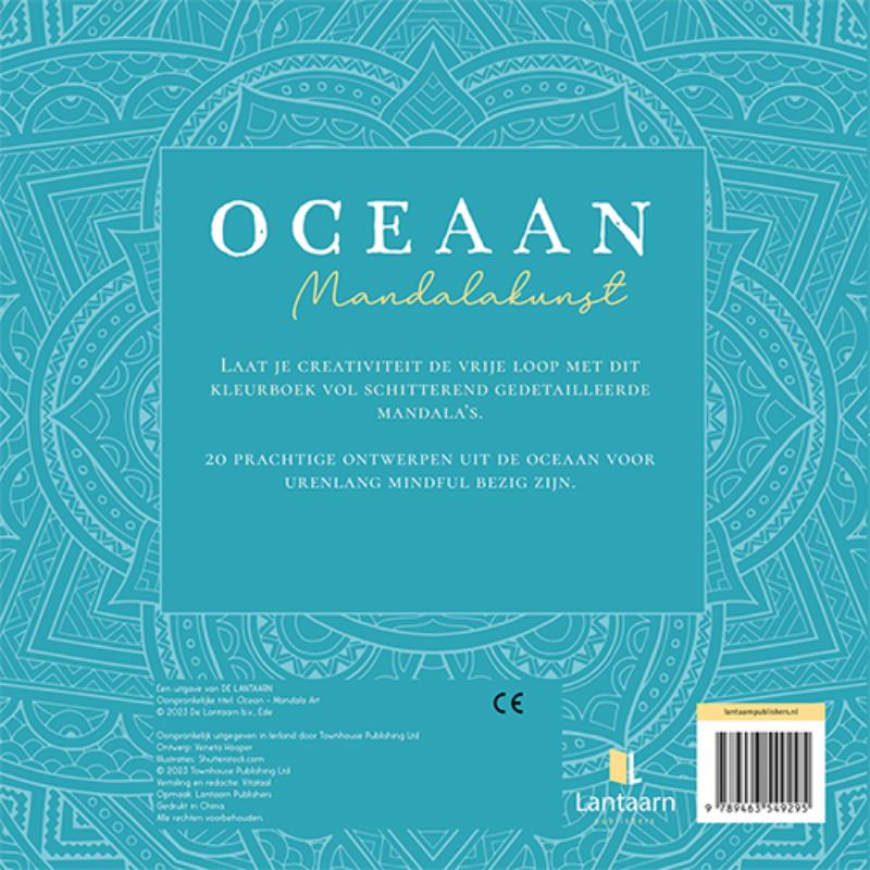 Achterkant van Oceaan mandalakunst