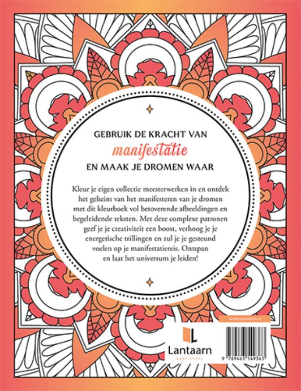 Achterkant van Manifestatie kleurboek