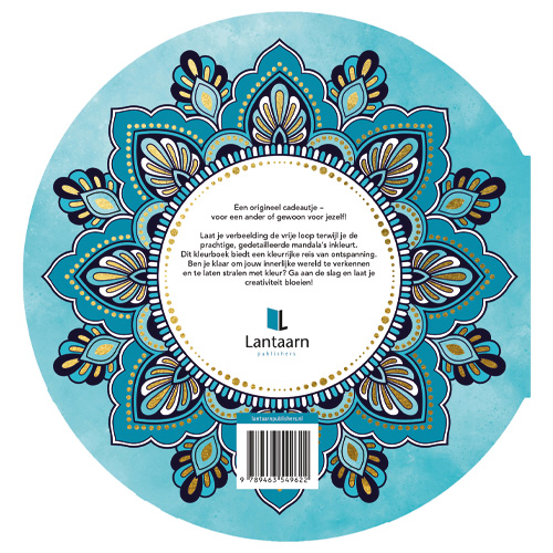 Achterkant van Relaxing & mindful mandala