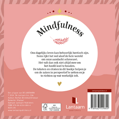 Achterkant van Just for you - Mindfulness