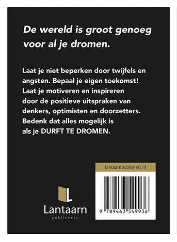 Achterkant van Dare to dream