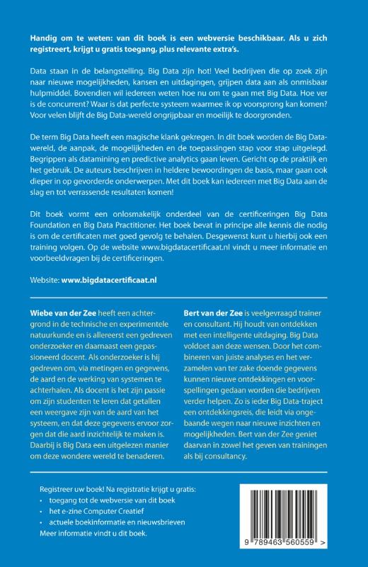 Achterkant van Succes met Big data