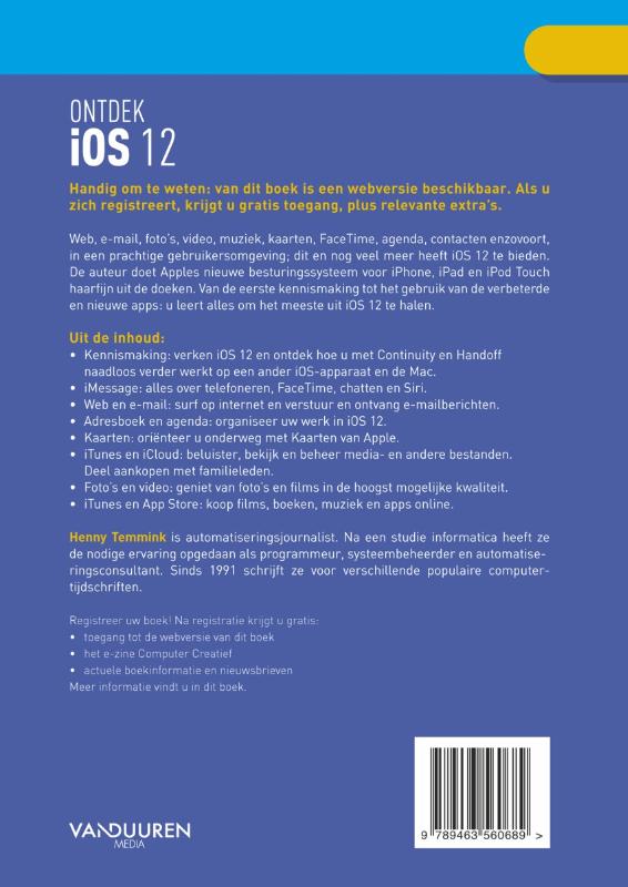 Achterkant van Ontdek iOS 12