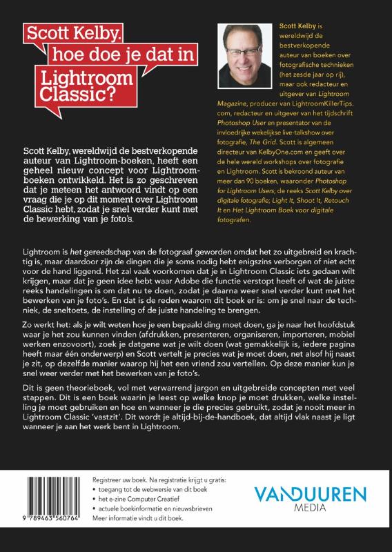 Achterkant van Scott Kelby, hoe doe je dat in Lightroom Classic