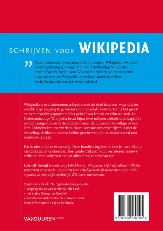 Achterkant van Handleiding