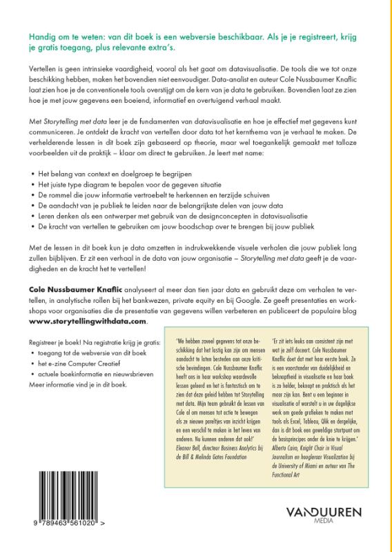 Achterkant van Storytelling met data