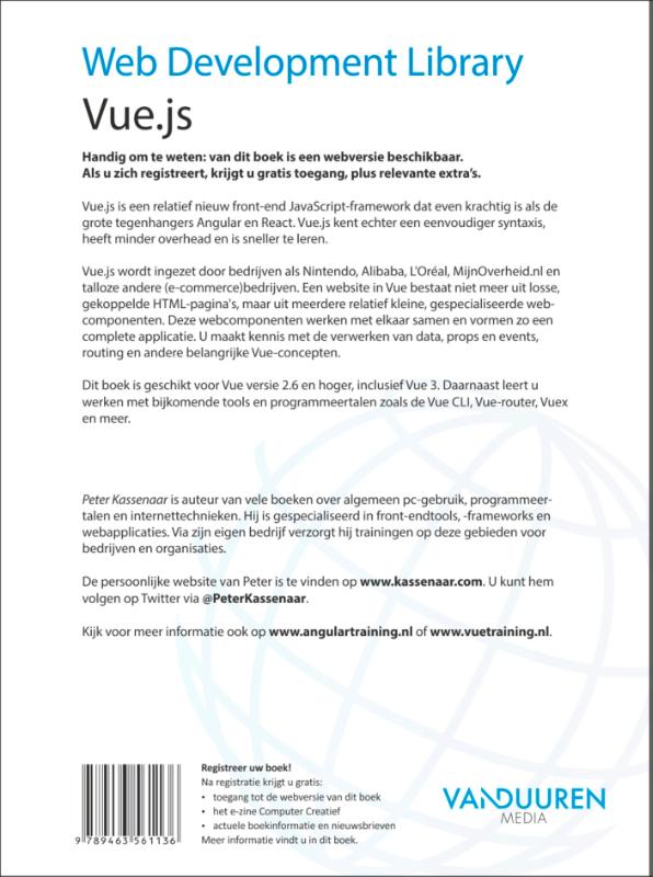 Achterkant van Web Development Library - Vue.js