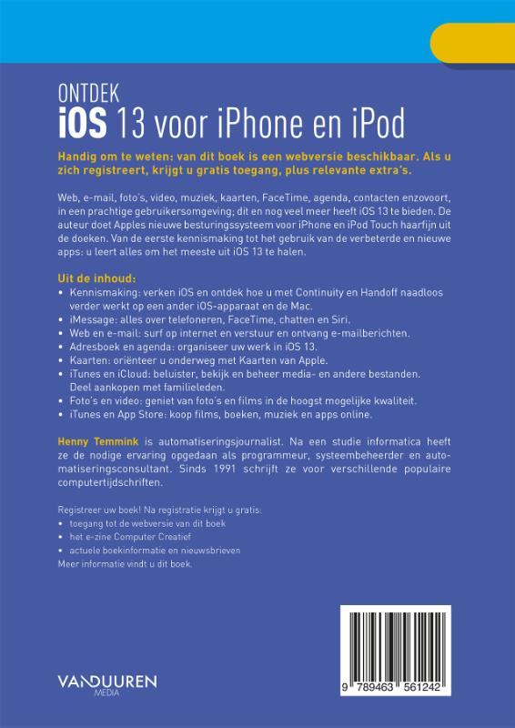 Achterkant van Ontdek iOS 13