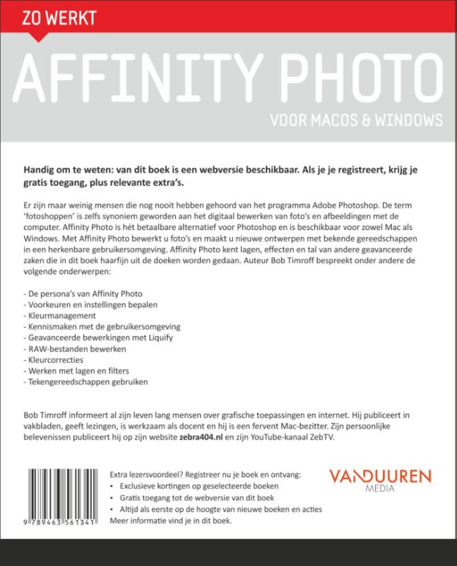 Achterkant van Zo werkt Affinity Photo