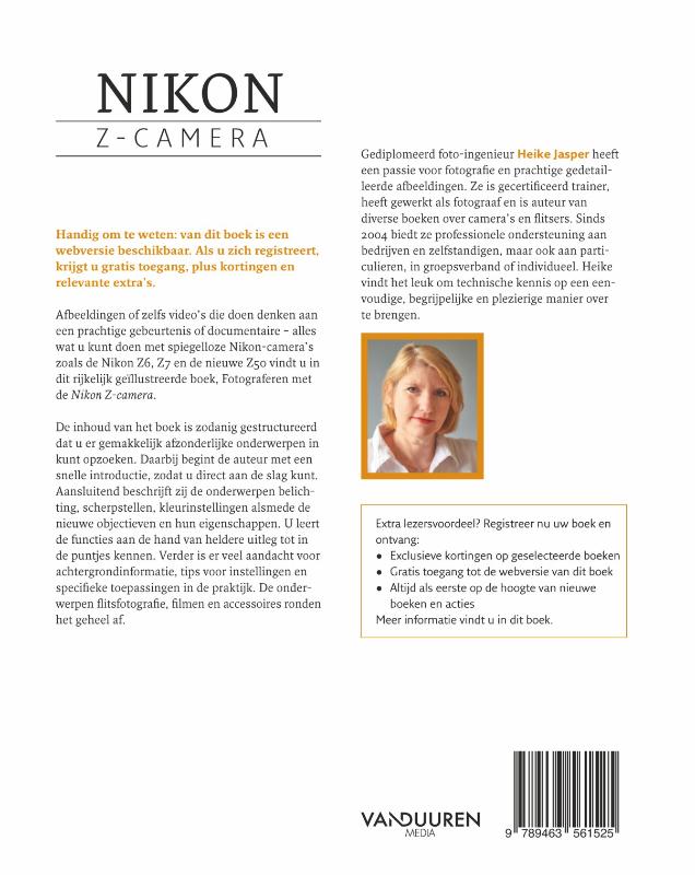 Achterkant van Fotograferen met de Nikon Z-camera