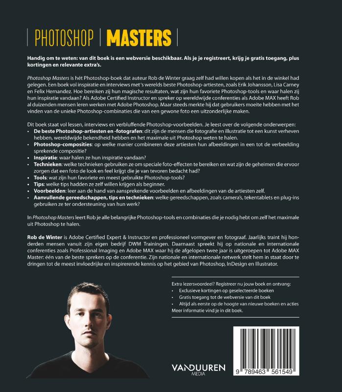 Achterkant van Photoshop Masters