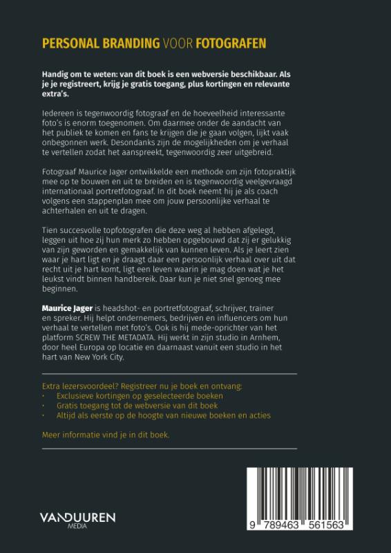 Achterkant van Personal branding voor fotografen