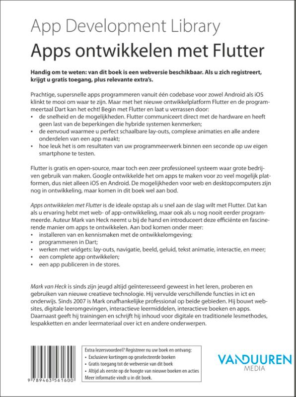 Achterkant van Apps ontwikkelen met Flutter