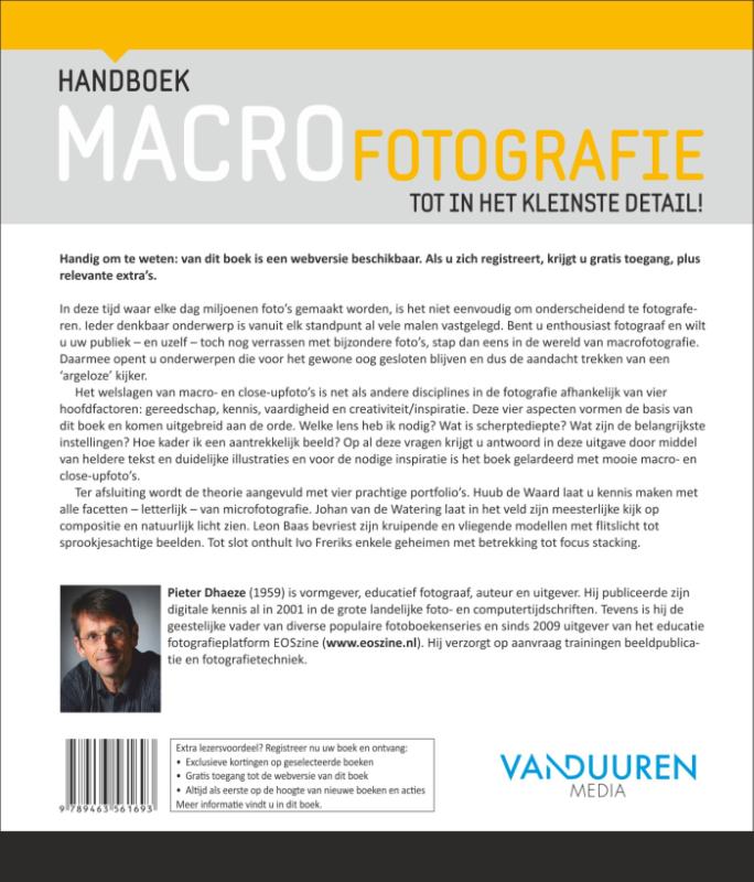 Achterkant van Handboek Macrofotografie