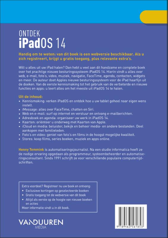 Achterkant van Ontdek iPadOS 14