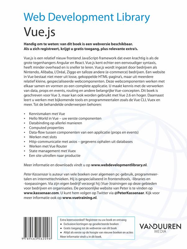 Achterkant van Web Development Library: Vue.js