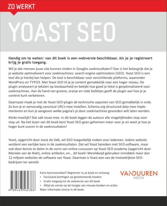 Achterkant van Zo werkt Yoast SEO