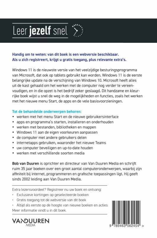Achterkant van Windows 11
