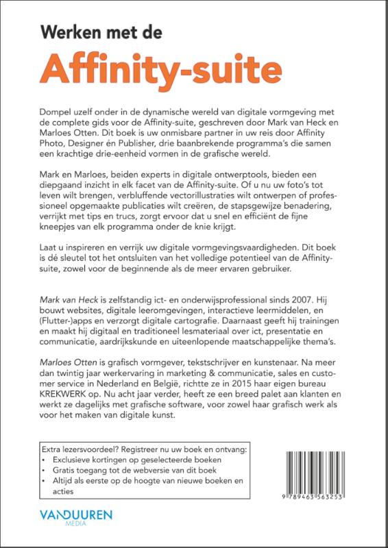 Achterkant van Werken met de Affinity-suite