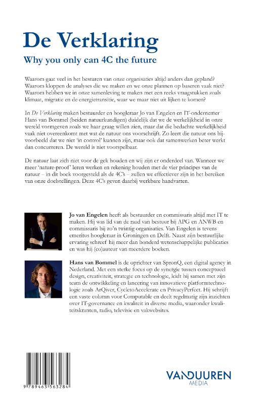 Achterkant van De verklaring