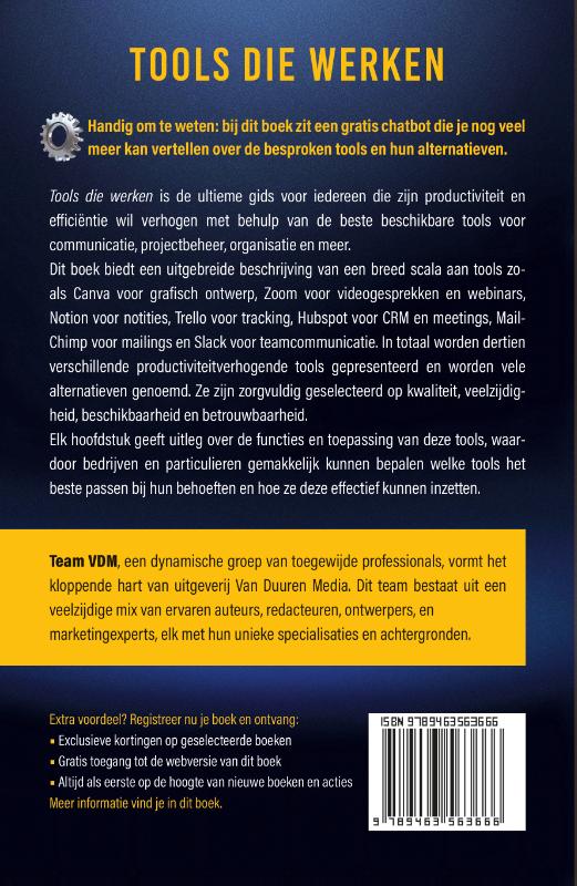 Achterkant van Tools die werken