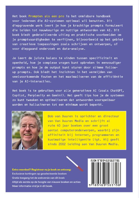 Achterkant van Prompten als een pro